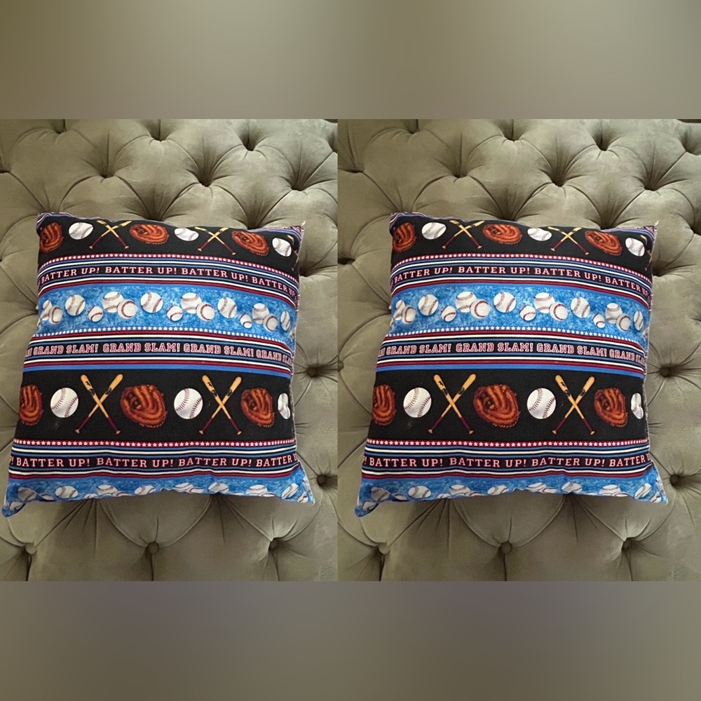 Baseball Themed Throw Pillow